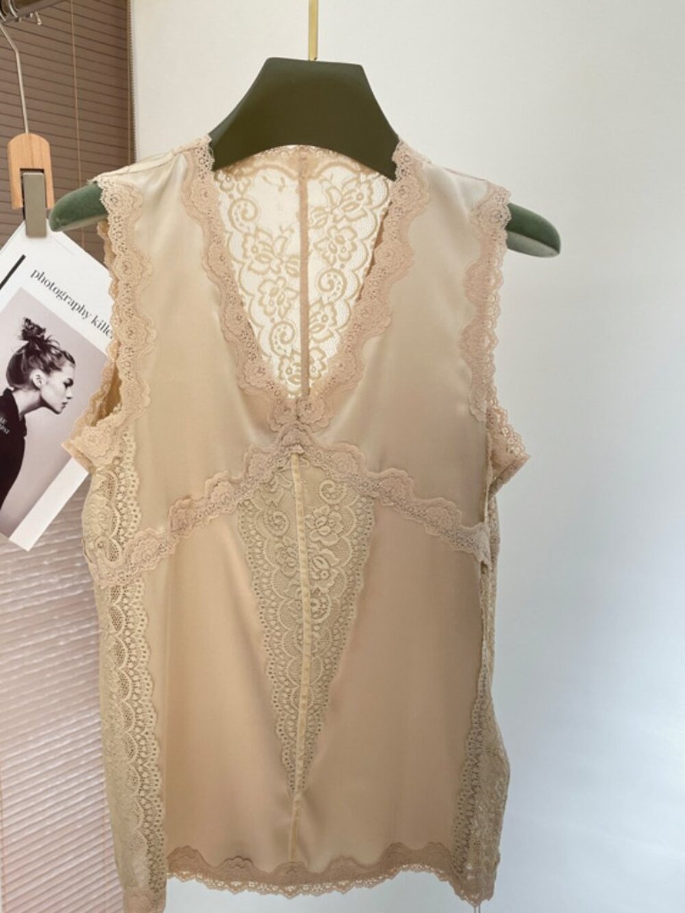 Luxe Mulberry Silk Lace Camisole - Sexy Deep V-Neck Silk Tank Top